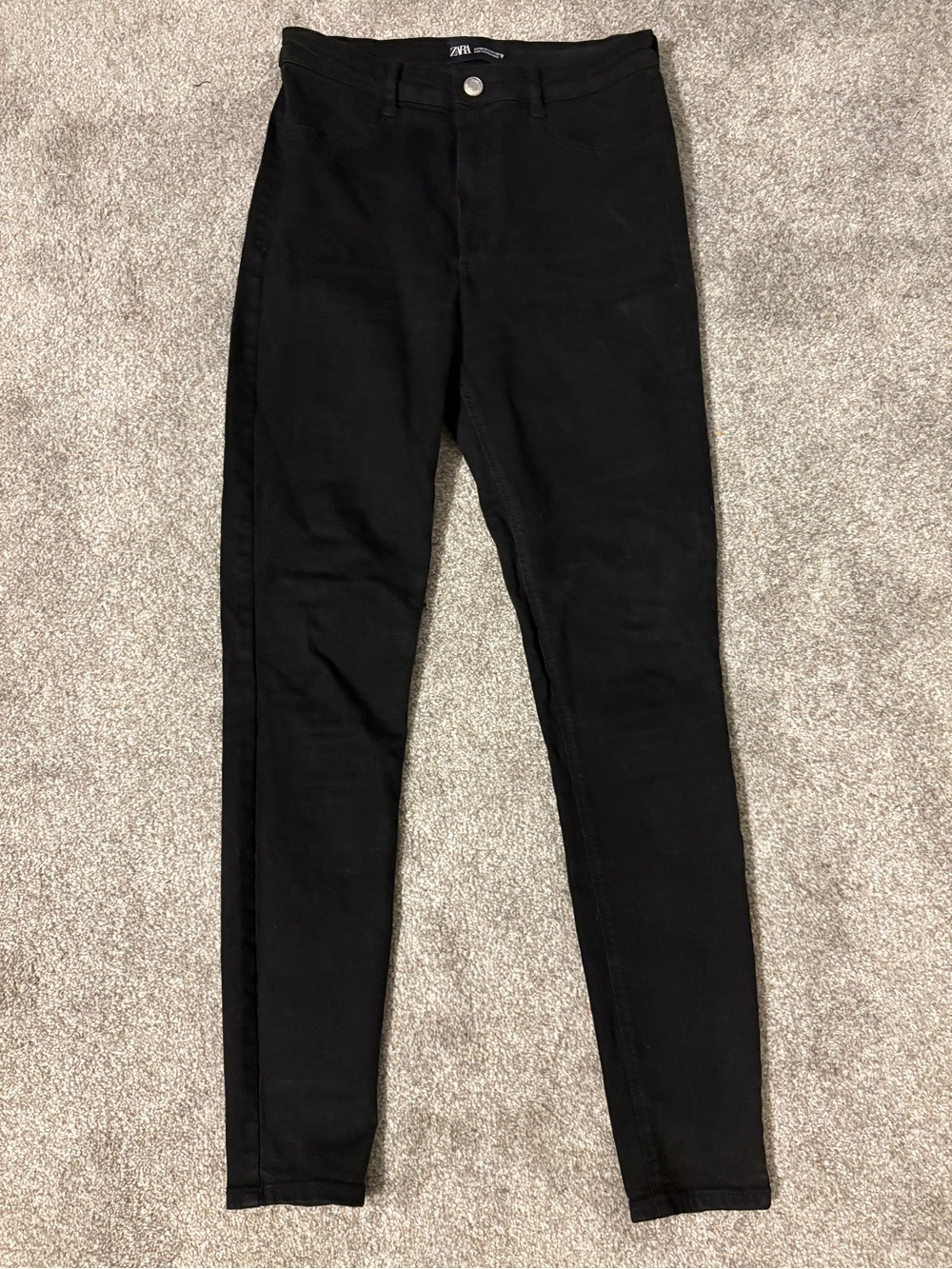 Zara Black Skinny Jeans - High-Rise Stretch
